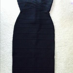 Herve leger Nazik strapless bandage dress-NWT