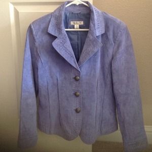Light Blue Swede Jacket