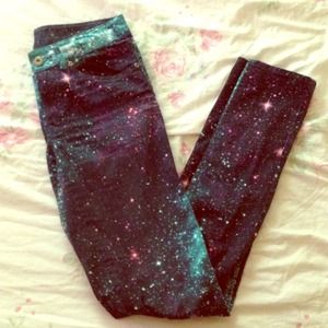 Galaxy Print Pants