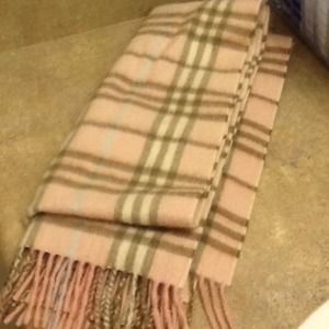 Pink burrberry scarf