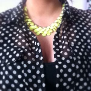 Neon charm necklace