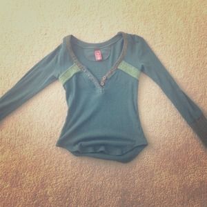 Free people green shirt