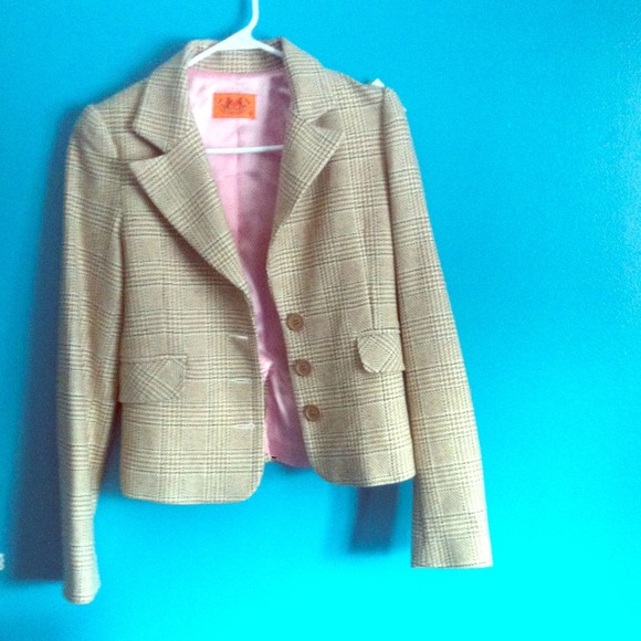 Juicy couture plaid blazer