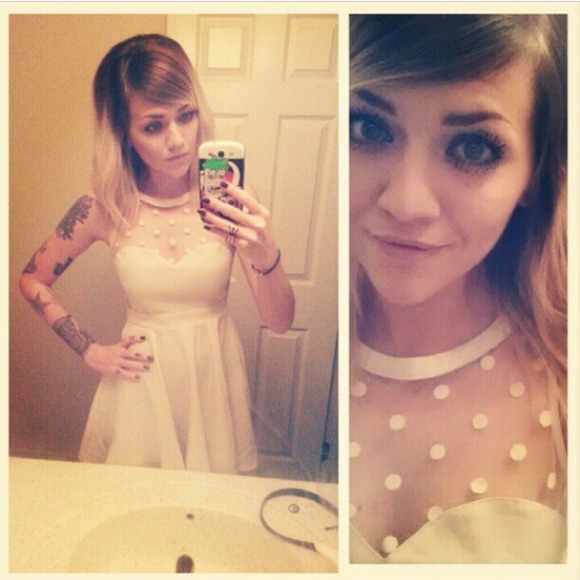 White Polka Dot dress from UO⚪️⚪️⚪️
