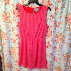 Pink Lace Dress Size M & Fossil Purse