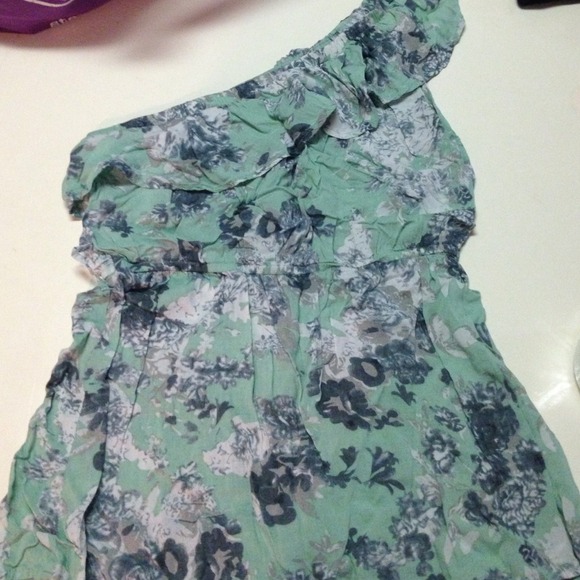 One Shoulder Floral Top