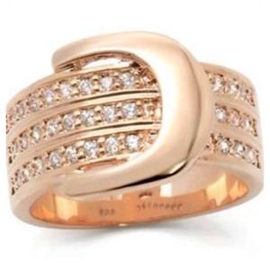 Rose-gold Buckle Ring