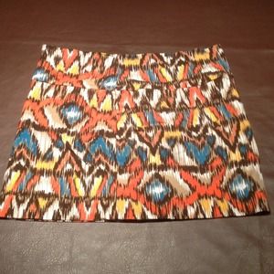 Cotton high-rise skirt