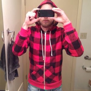 Buffalo plaid hoodie