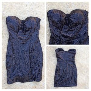Black Sequin Dress