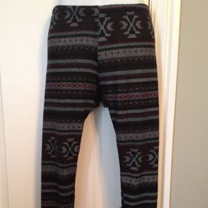 Fair Isle Knit Leggings
