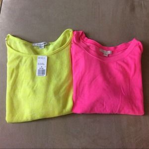 Forever 21 neon pink sweatshirt
