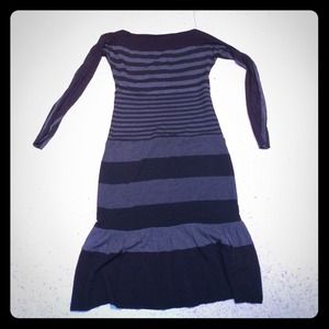 Black / Gray Striped Dress