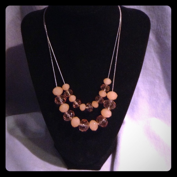 Sold : Pretty in Pink statement necklace. NWOT