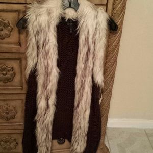 Fur vest new with tags