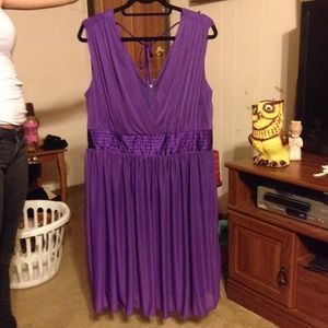 Purple formal dress