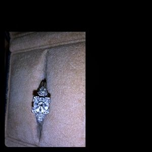 Platinum Diamond ring hand cut die cast