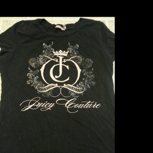 Black juicy couture tee shirt