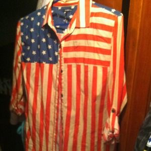 Vintage style American button up