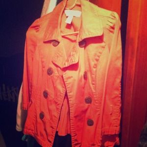 3/4 length coral blazer style jacket