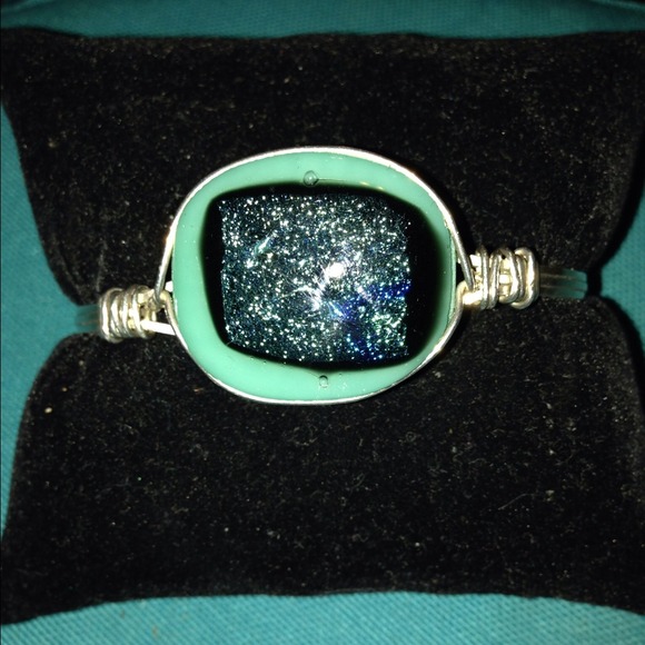 Handmade glass one of a kind bracelet
