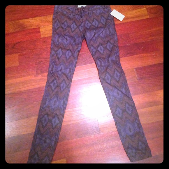 Free people purple pattern jeans