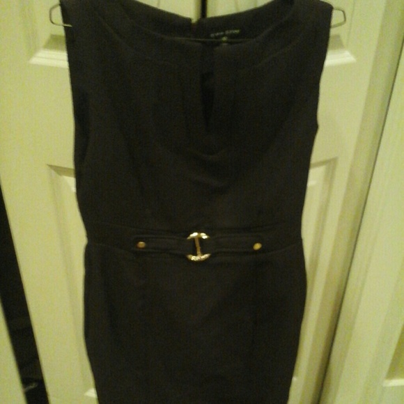 Stylish business dress dark plum