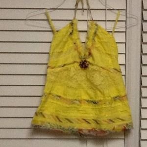 Cynthia Steffe ruffle & lace top