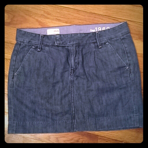 Denim mini skirt :)