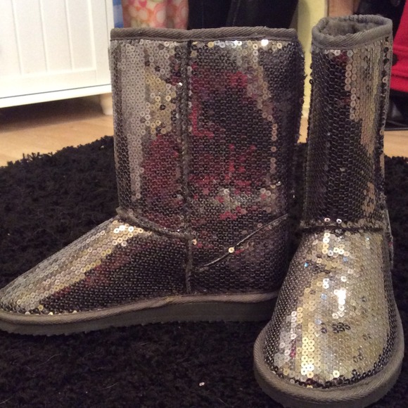 Sequin boots