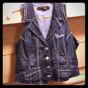Coogi Jean vest, size XL. Oy worn 3xs