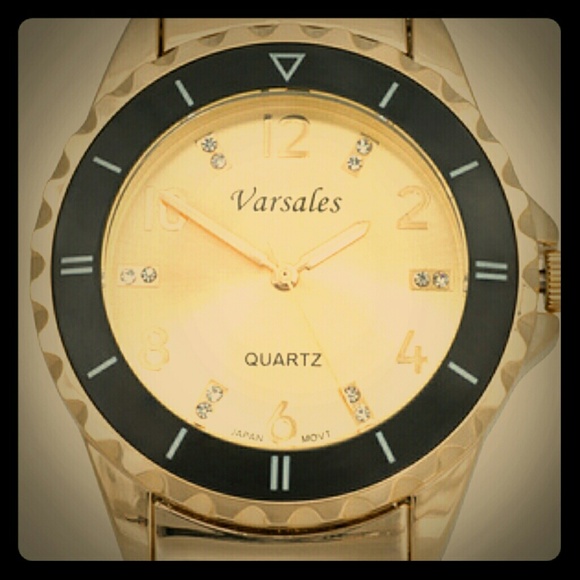 Golden faced boyfriend watch NWOT
