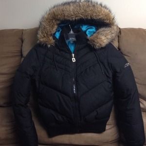 Authentic DKNY puffer bomber. Size extra small