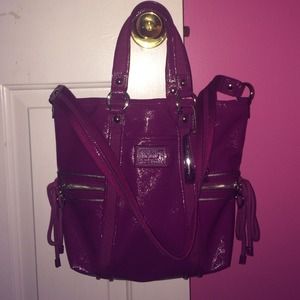 leather coach purse never used