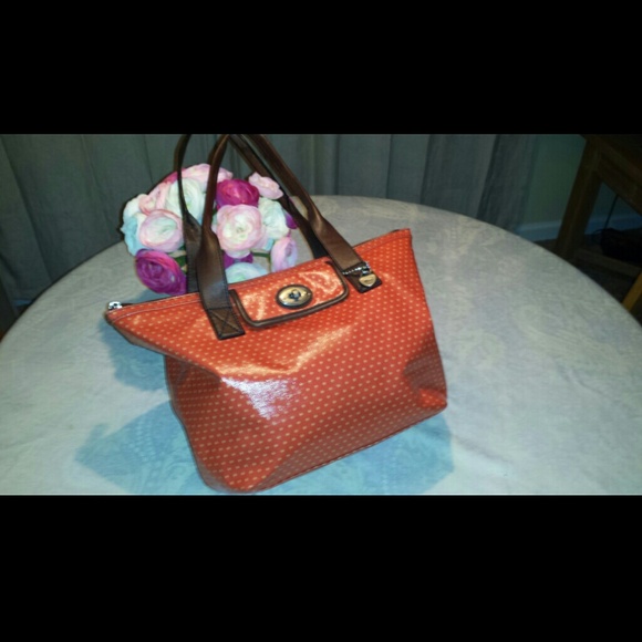 Fossil Key - per orange handbag