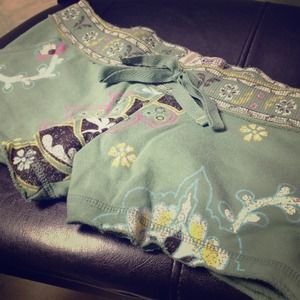 Drawstring cotton shorts