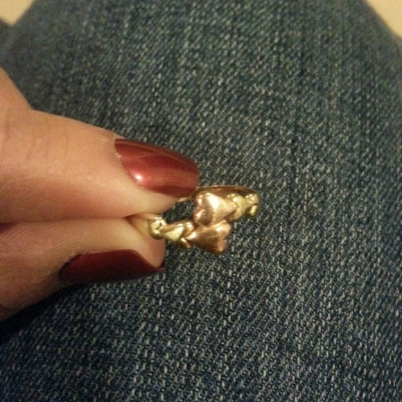 Two hearts Gold ring.
