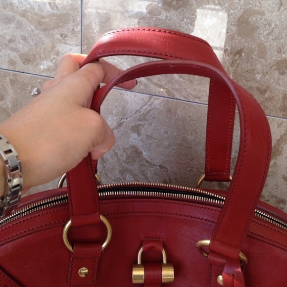 🎉2xHP🎉💯 Authentic YSL Deep Maroon Leather Muse✨ - Picture 8 of 8