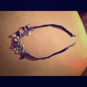 Silpada necklace with suede strap