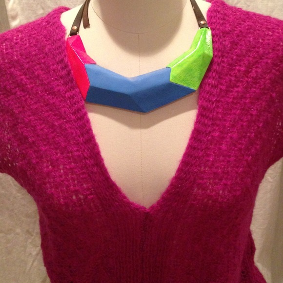 REDUCED pop colored statement necklace