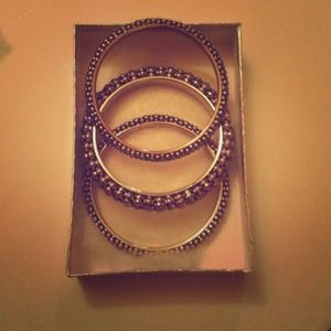 SOLD Sold Silver bangles (3)