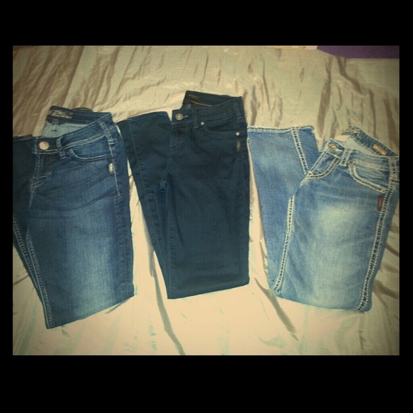 Bundle of Silver jeans #sold#