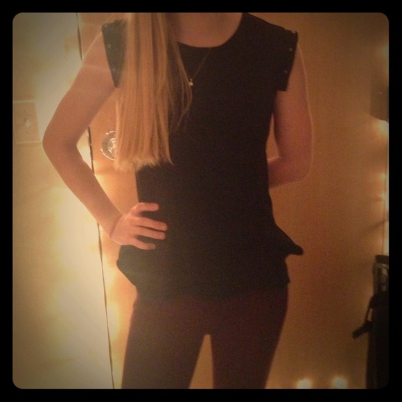 Black tank top