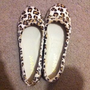 leopard print slip on shoes