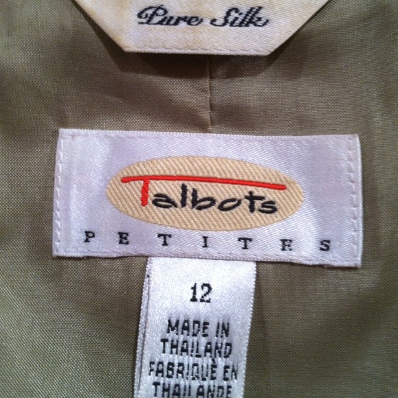 Talbots 💯% Silk Plaid Tweed Skirt Suit - Picture 3 of 4