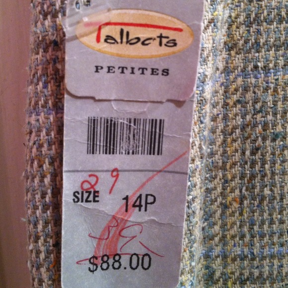 Talbots 💯% Silk Plaid Tweed Skirt Suit - Picture 4 of 4