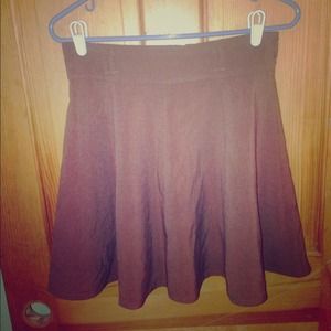 Brown high skirt