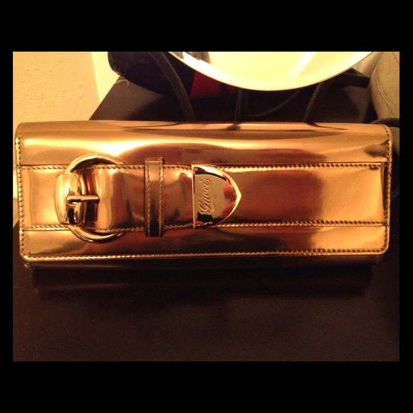 Gucci bronze clutch