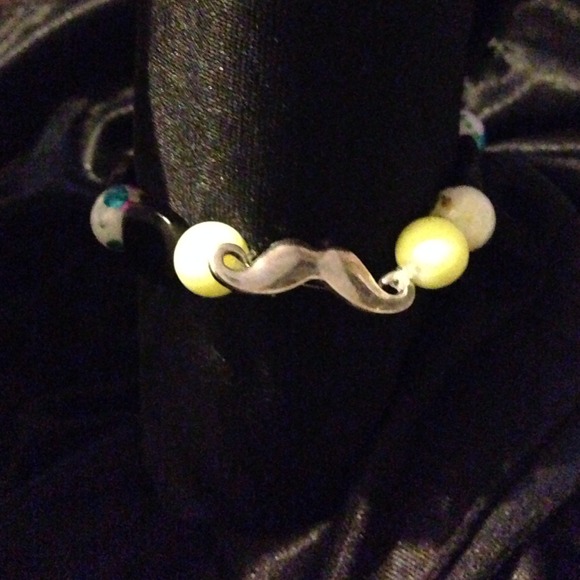 Mustache bracelet