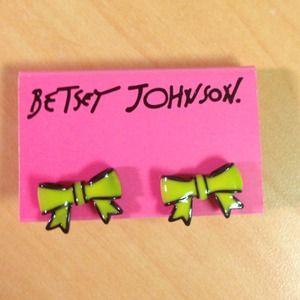 Betsey Johnson Bow Stud Earrings